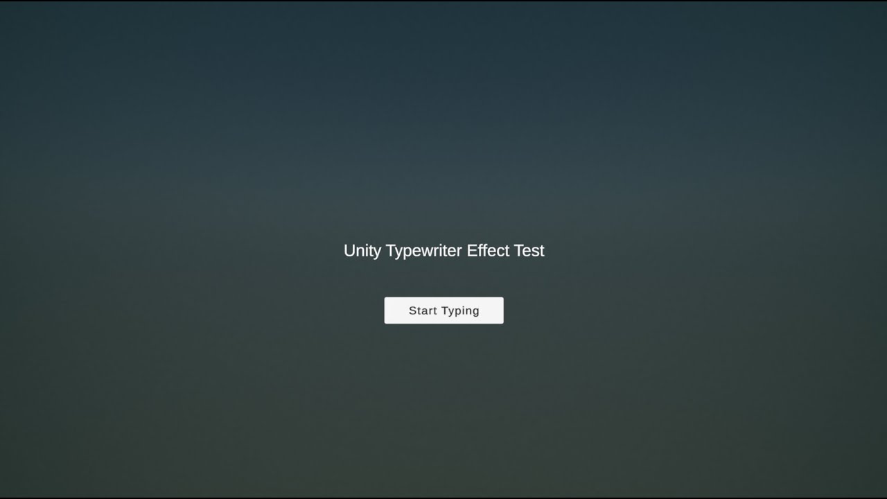 Basic Unity Typewriter Effect